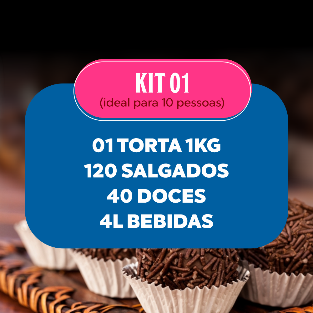 KIT FESTA 01 - Ideal para 10 pessoas